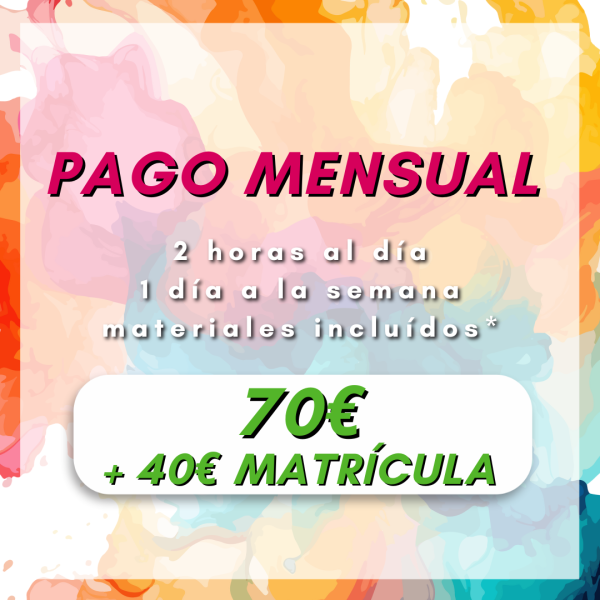 ADULTOS MENSUAL + MATRÍCULA